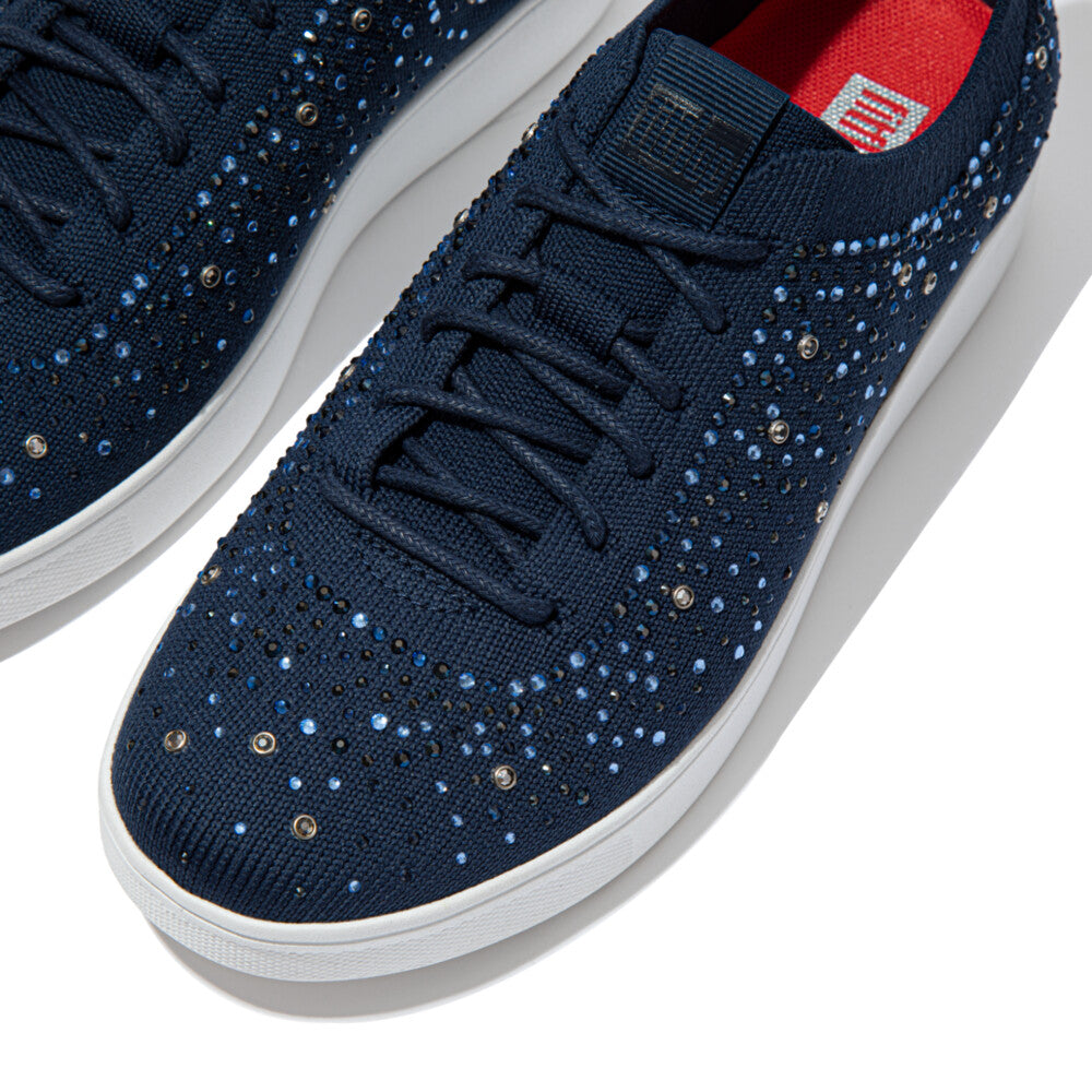 Fit Flop Rally Ombre Crystal Knit Sneakers Midnight Navy ראלי אומברה קריסטל סניקרס כחול