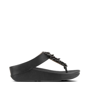 Fit Flop Rumba Toe-Thong Sandals Black כפכפי פיט פלופ