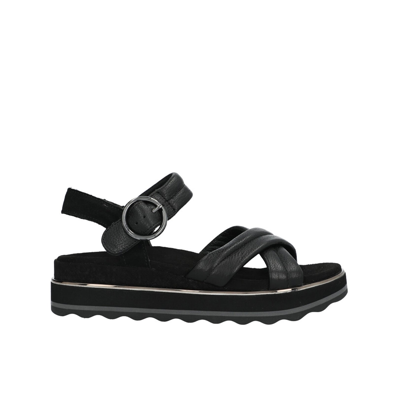 Vionic Reyna Black Med סנדלי נשים