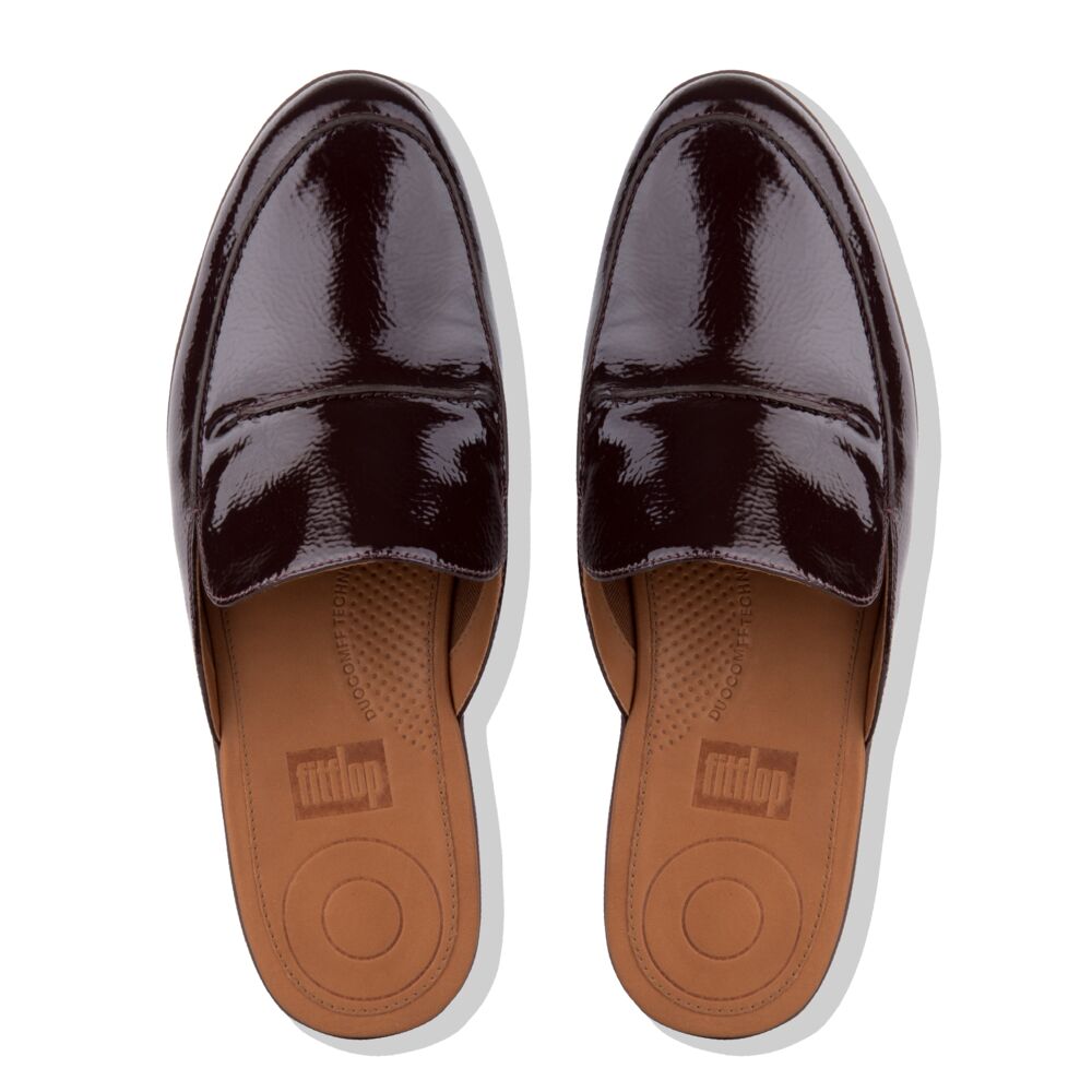 Fit Flop Serene Crinkle Patent Berry כפכפי פיט פלופ