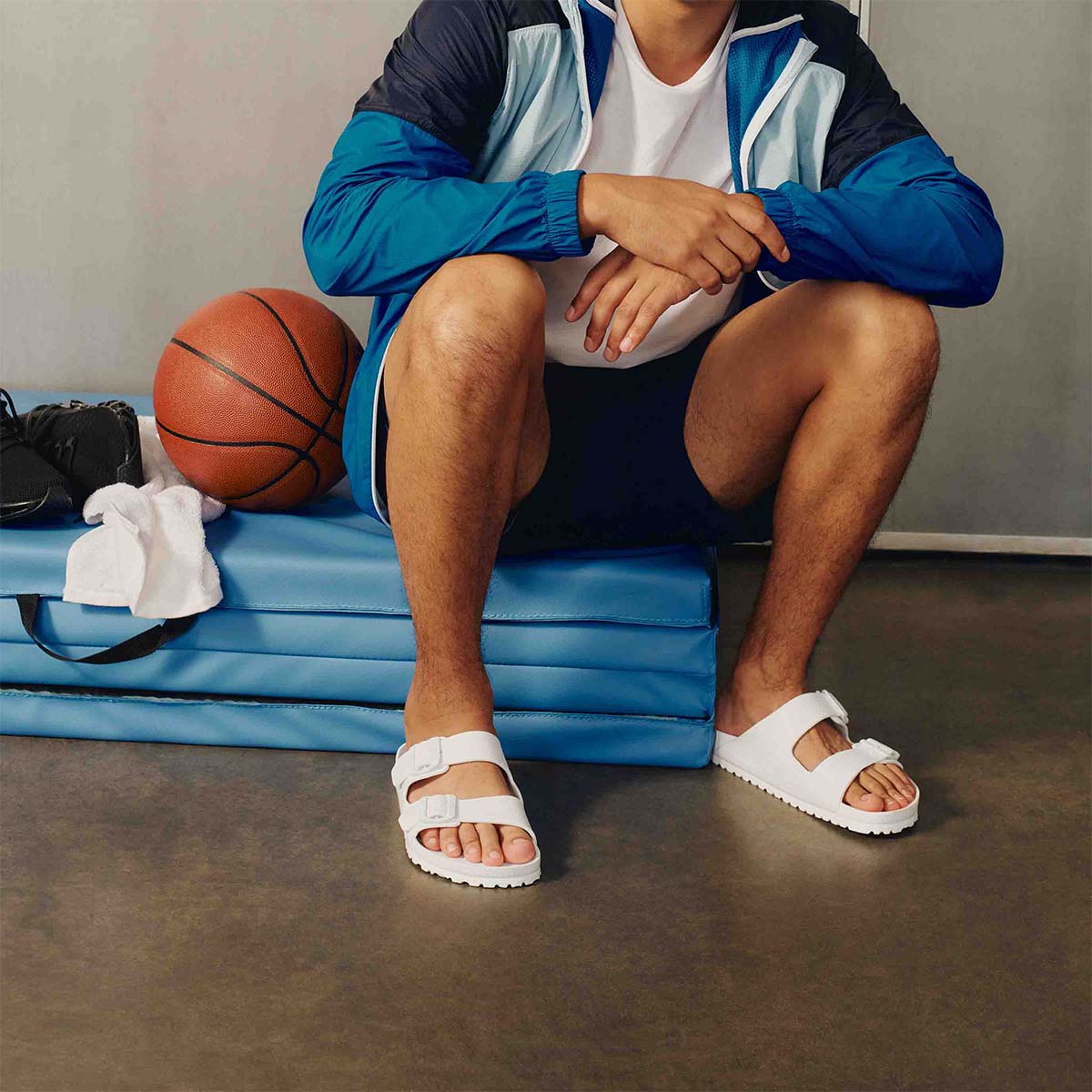 בירקנשטוק כפכפים לגברים לבן Birkenstock Arizona EVA White