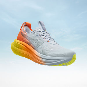 Asics Gel Nimbus 28 Sunny Sizzle Men Sky Sun Peach נעלי ריצה ג`ל נימבוס 28 לגברים