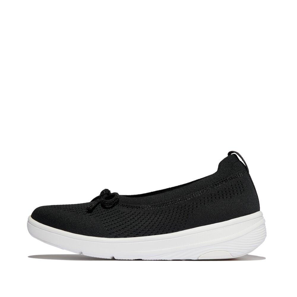 Fit Flop Super-Q Bow Crystal Trim Ballet Flats סניקרס פיט פלופ לנשים
