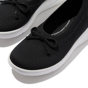 Fit Flop Super-Q Bow Crystal Trim Ballet Flats סניקרס פיט פלופ לנשים