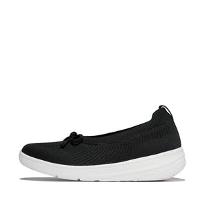 Fit Flop Super-Q Bow Crystal Trim Ballet Flats סניקרס פיט פלופ לנשים
