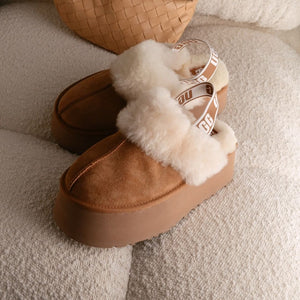 סנדליי פלטפורמה פאנקט חום UGG Funkette Chestnut