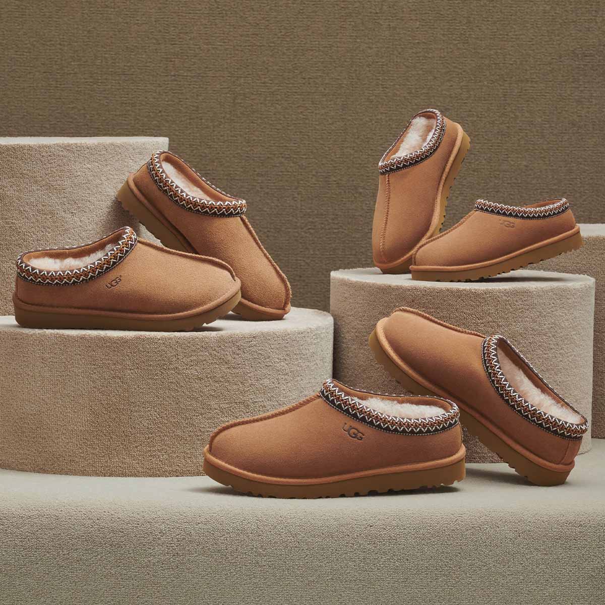 UGG Tasman II Chestnut כפכפי טאזמן חום לנשים