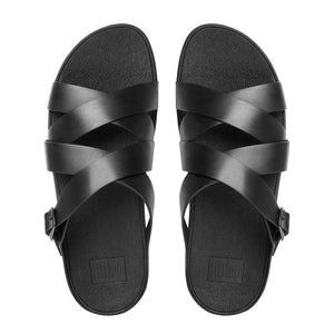 Fit Flop The Skinny Criss-Cross Slide Black כפכפי פיט פלופ