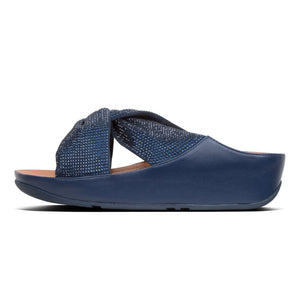 Fit Flop Twiss Crystal Slide Midnight Navy כפכפי נשים פיט פלופ