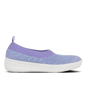 Fit Flop Uberknit Slip On Ballerina Frosted Lavender Mix נעלי פיט פלופ