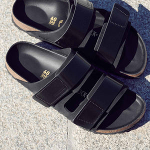 Birkenstock Uji Black כפכפי בירקנשטוק אוג'י שחור לנשים