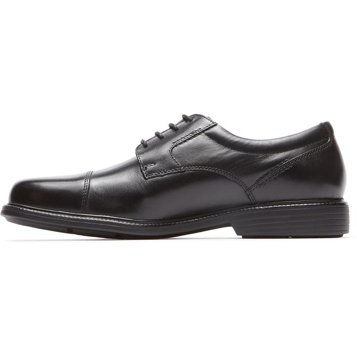 Rockport Charles Road Captoe Black נעלי גברים רוקפורט