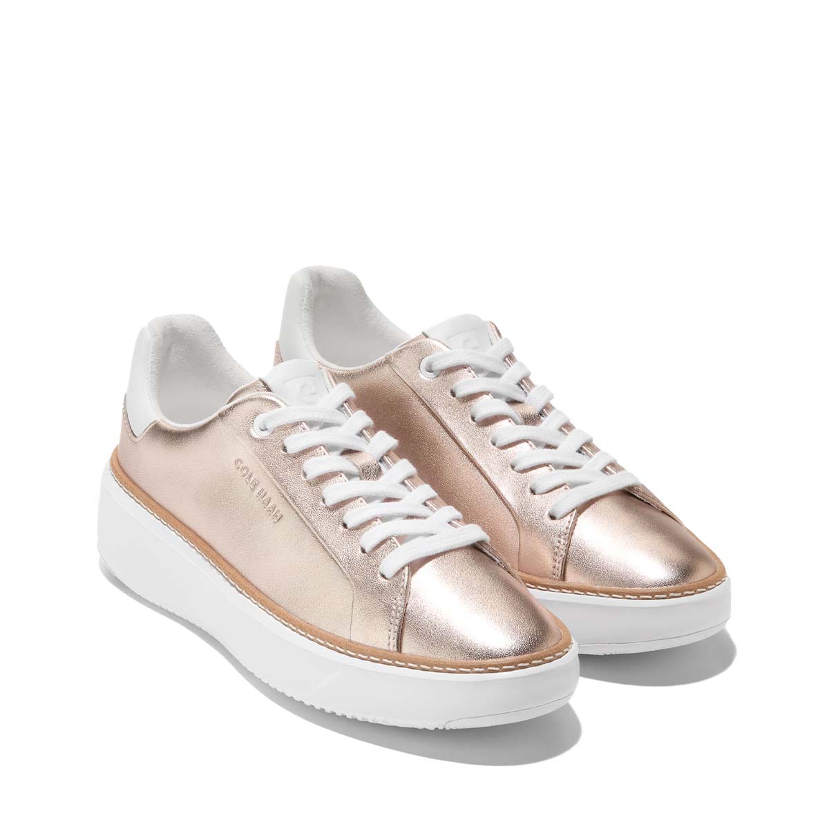 Cole Haan Grandpro Topspin Sneaker Rose Gold Metallic סניקרס קול האן לנשים