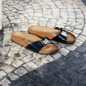 בירקנשטוק - כפכפי נשים Birkenstock Madrid צבע שחור לק