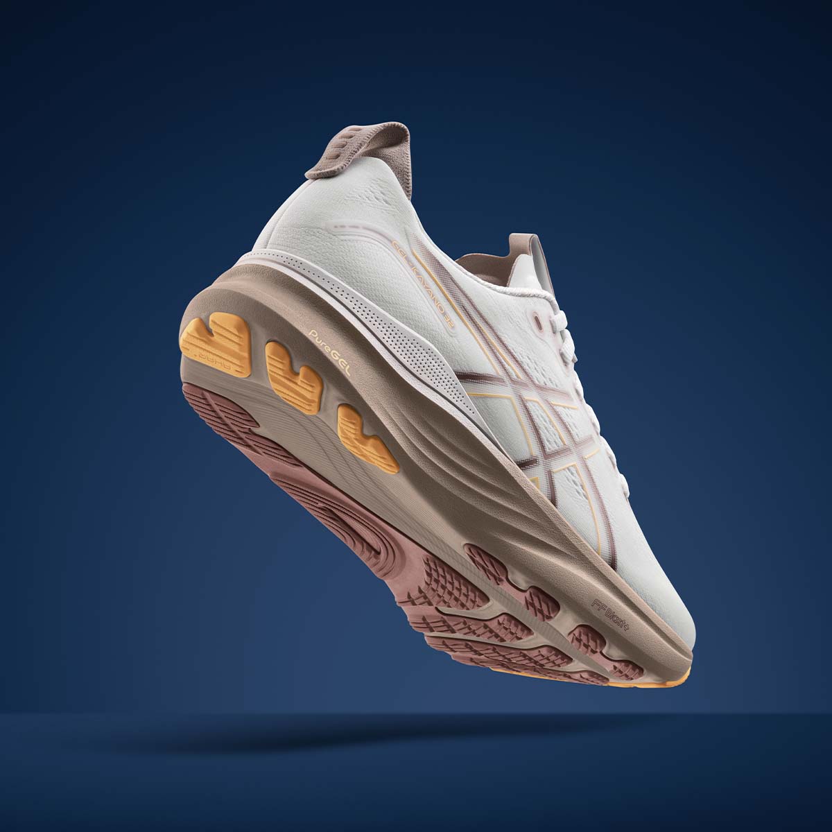 Asics Gel Kayano 32 Women White Orange Glow נעלי ריצה ג`ל קיאנו 32 לנשים