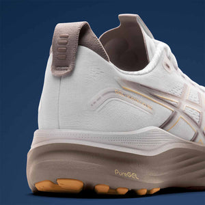 Asics Gel Kayano 32 Women White Orange Glow נעלי ריצה ג`ל קיאנו 32 לנשים