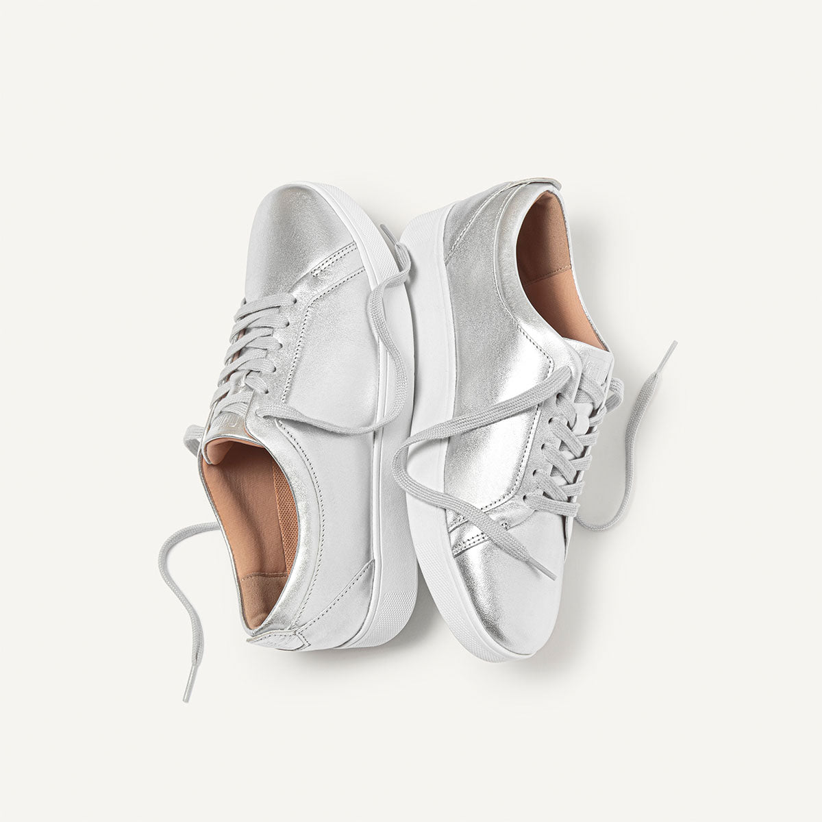 Fit-Flop Rally Sneakers Silver נעלי פיט פלופ לנשים