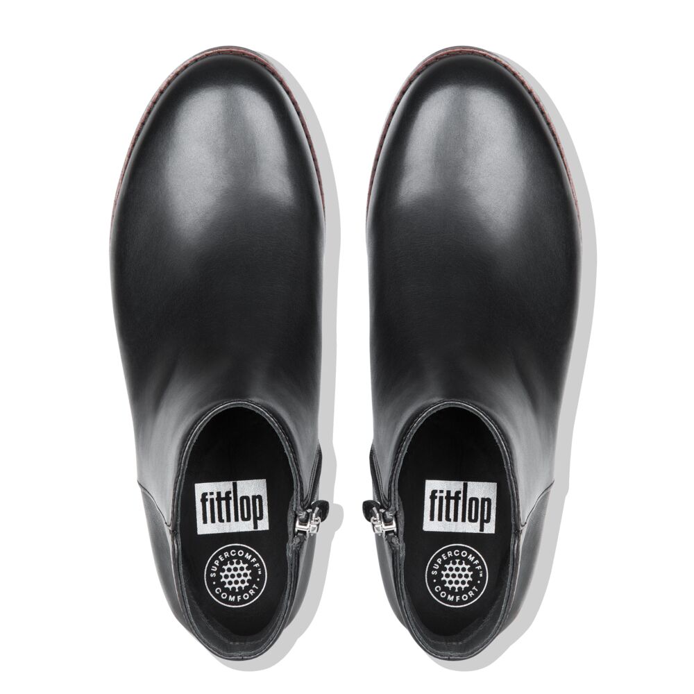 Fit Flop Ziggi Zip Black מגפי נשים פיט פלופ