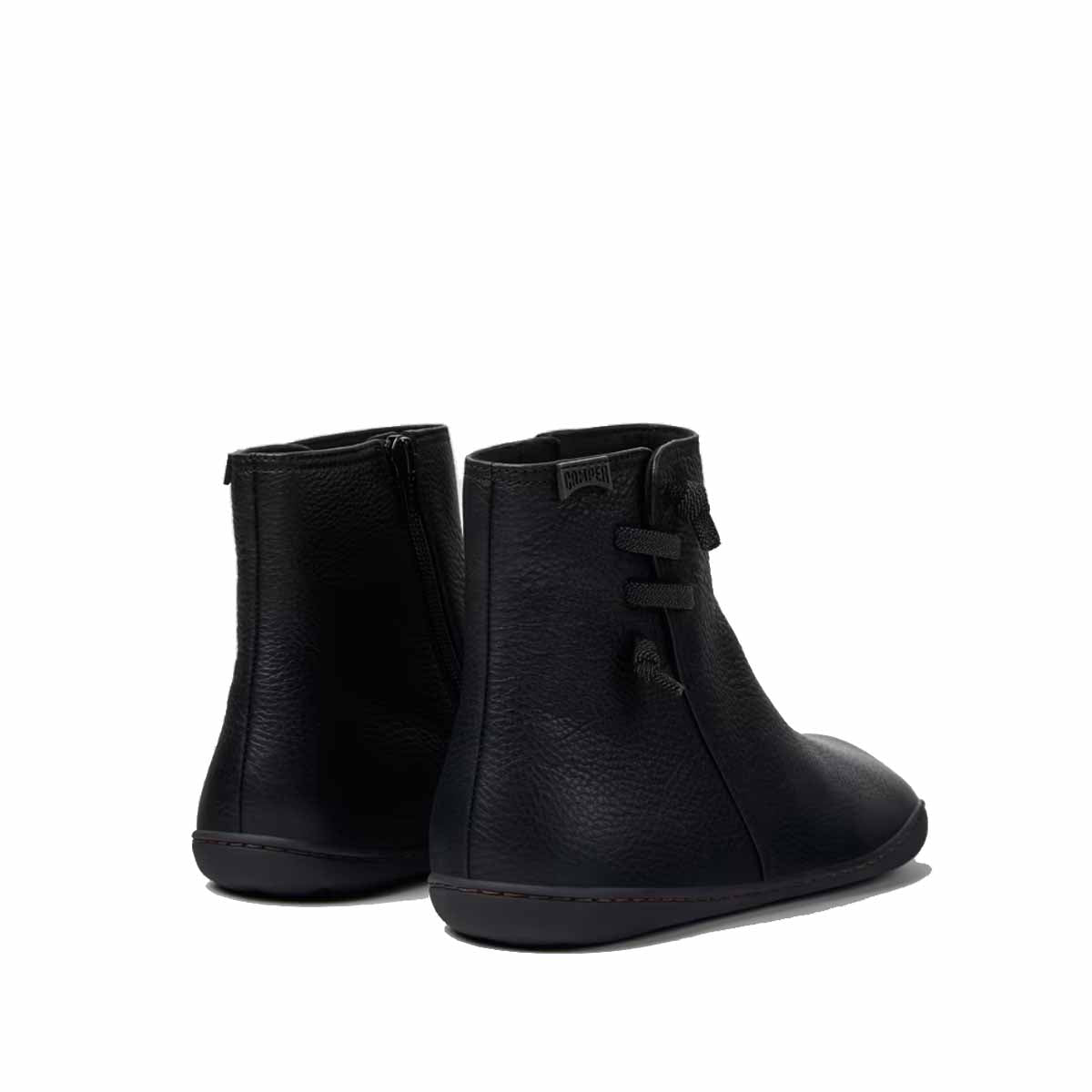 Camper Peu Black Leather Boots for Women מגפי קמפר לנשים
