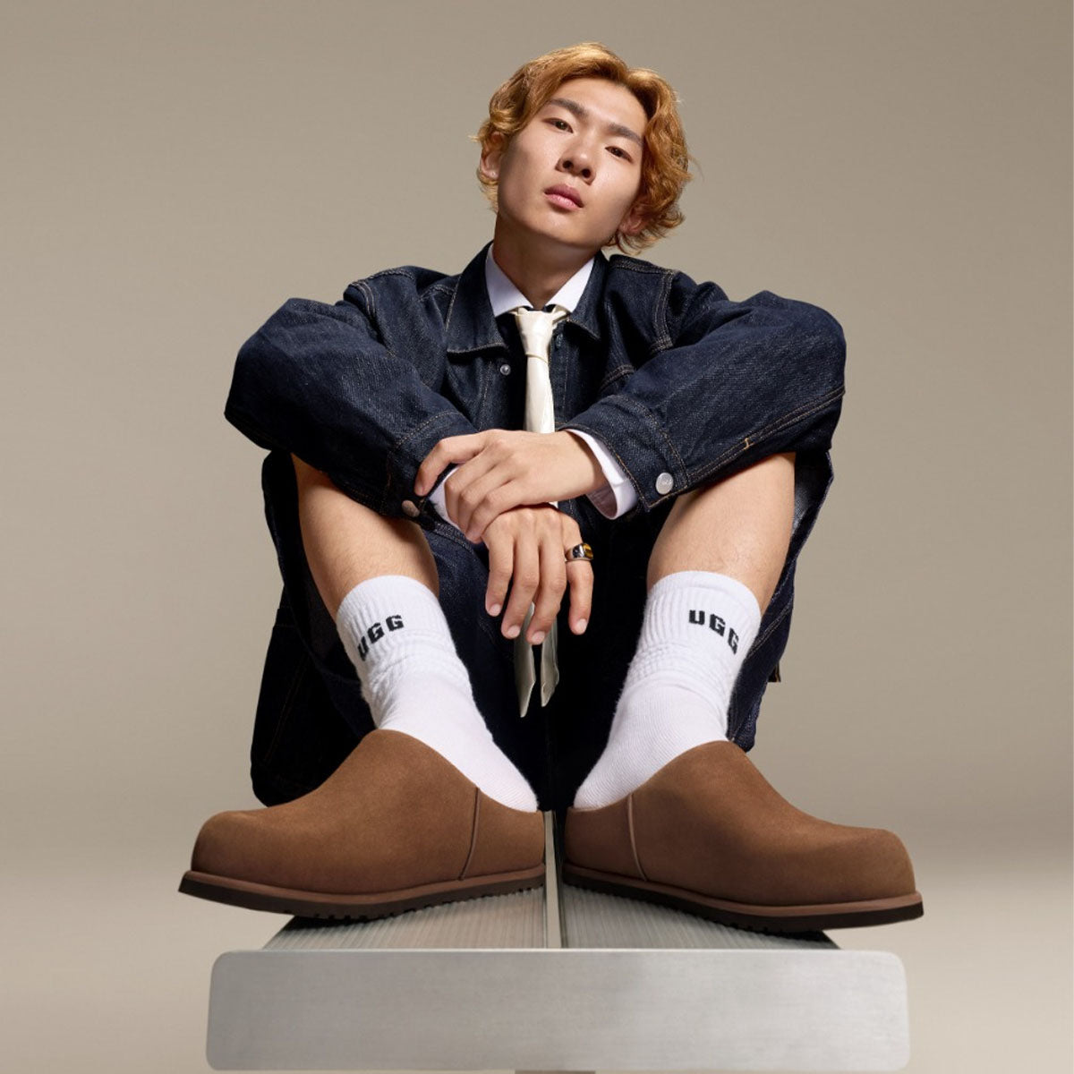 UGG Men's Otzo Clog Dark Chestnut כפכפי אוטזו קלוג חום לגברים