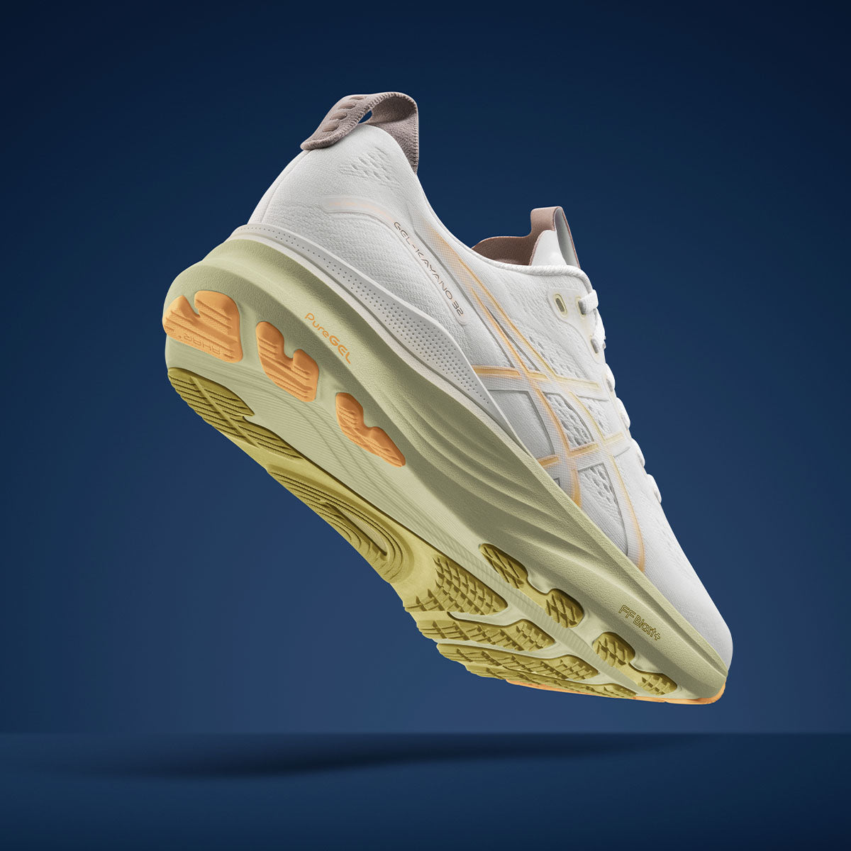 Asics Gel Kayano 32 Men White Orange Glow נעלי ריצה ג`ל קיאנו 32 לגברים