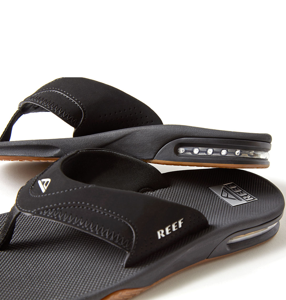 כפכפי גברים ריף שחור Reef Fanning Black Silver