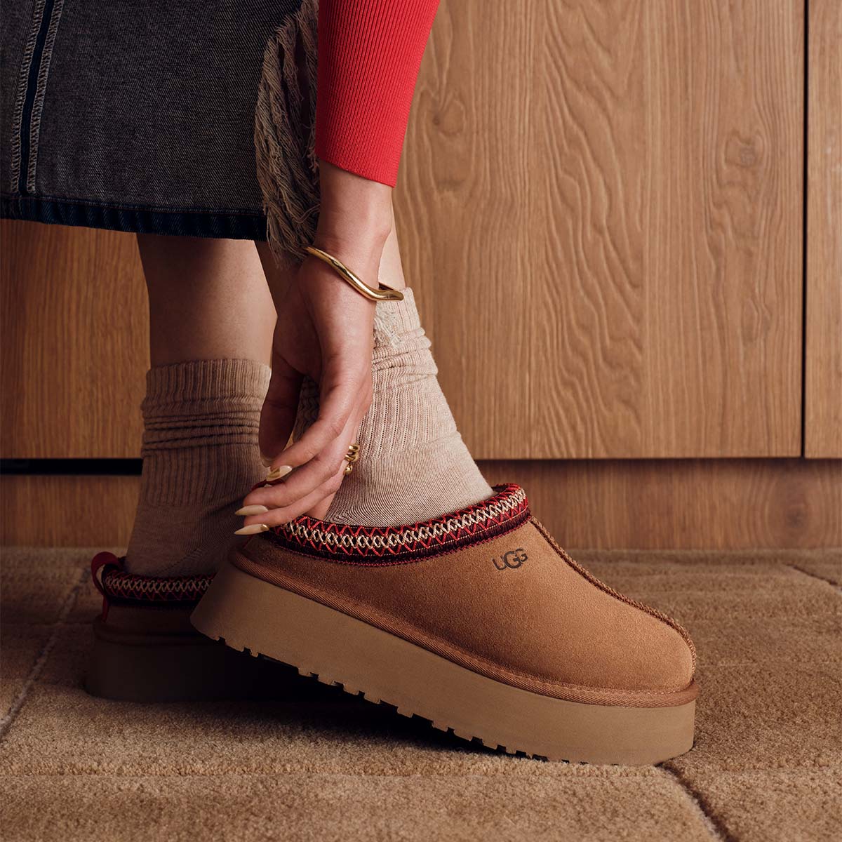 UGG Tazz Chestnut כפכפי טאז נשים חום - Original's