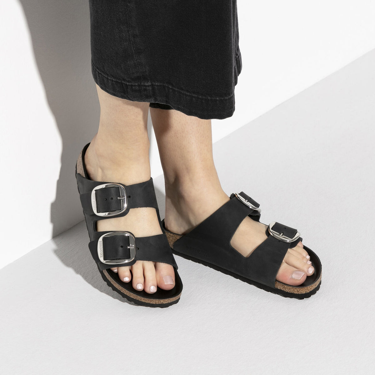 בירקנשטוק כפכפי נשים אריזונה אבזם שחור Birkenstock Arizona Black Big Buckel