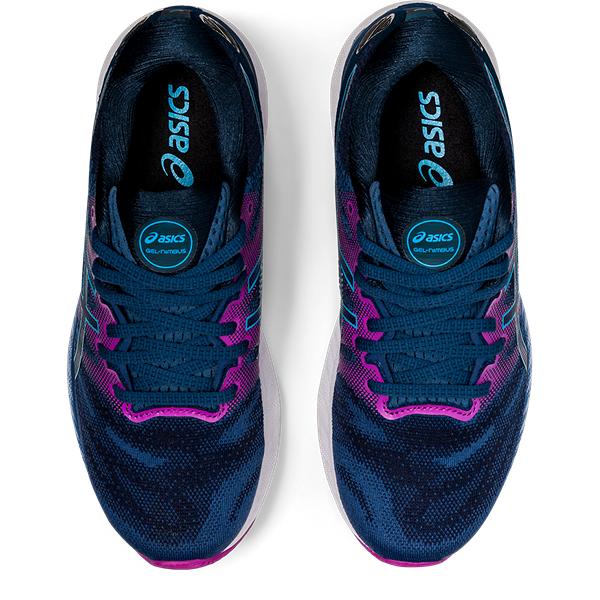 נעלי נשים רחבות אסיקס Asics Gel Nimbus 23 2E Women Grand Shark Aqua