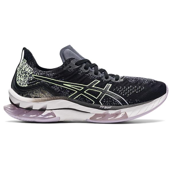 Asics Gel Kinsei Blast Women Black Illuminate Yellow נעלי אסיקס נשים