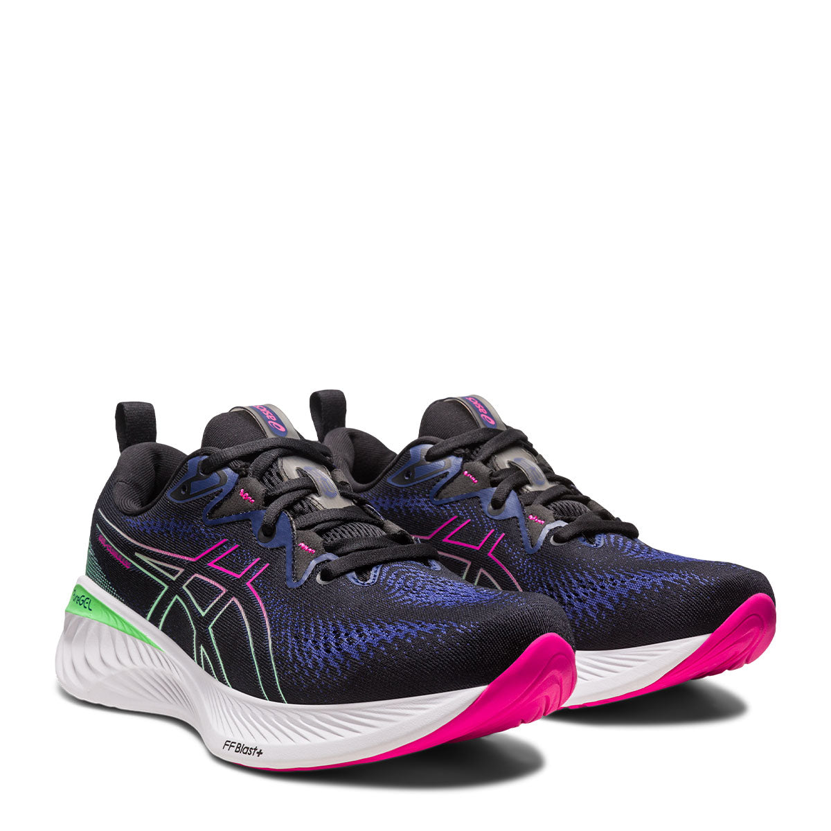 Asics Gel Cumulus 25 Women Black Pink Rave נעלי אסיקס קומולוס לנשים