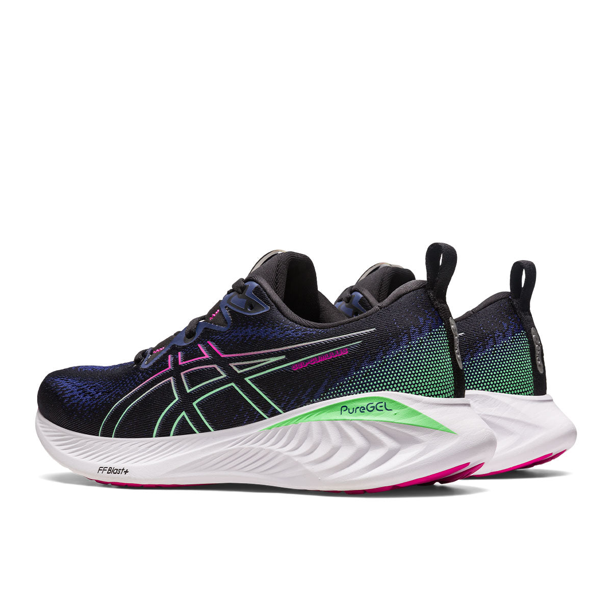 Asics Gel Cumulus 25 Women Black Pink Rave נעלי אסיקס קומולוס לנשים