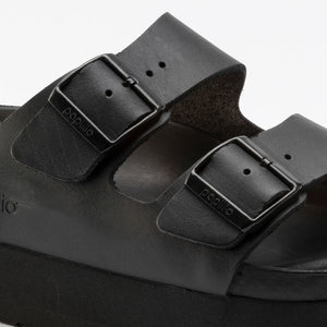 Birkenstock Arizona Platform Exquisite Black בירקנשטוק כפכפי נשים אריזונה שחור