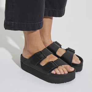 Birkenstock Arizona Platform Exquisite Black בירקנשטוק כפכפי נשים אריזונה שחור