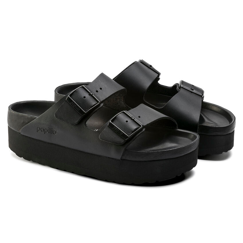 Birkenstock Arizona Platform Exquisite Black בירקנשטוק כפכפי נשים אריזונה שחור