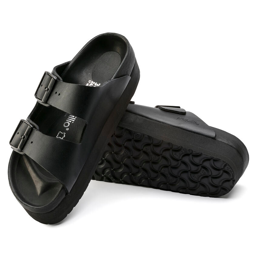 Birkenstock Arizona Platform Exquisite Black בירקנשטוק כפכפי נשים אריזונה שחור