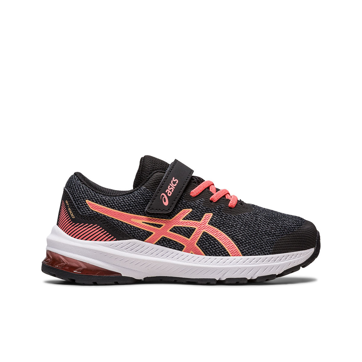 Asics GT 1000 11 PS Kids Black Papaya נעלי אסיקס ג'י טי לילדים