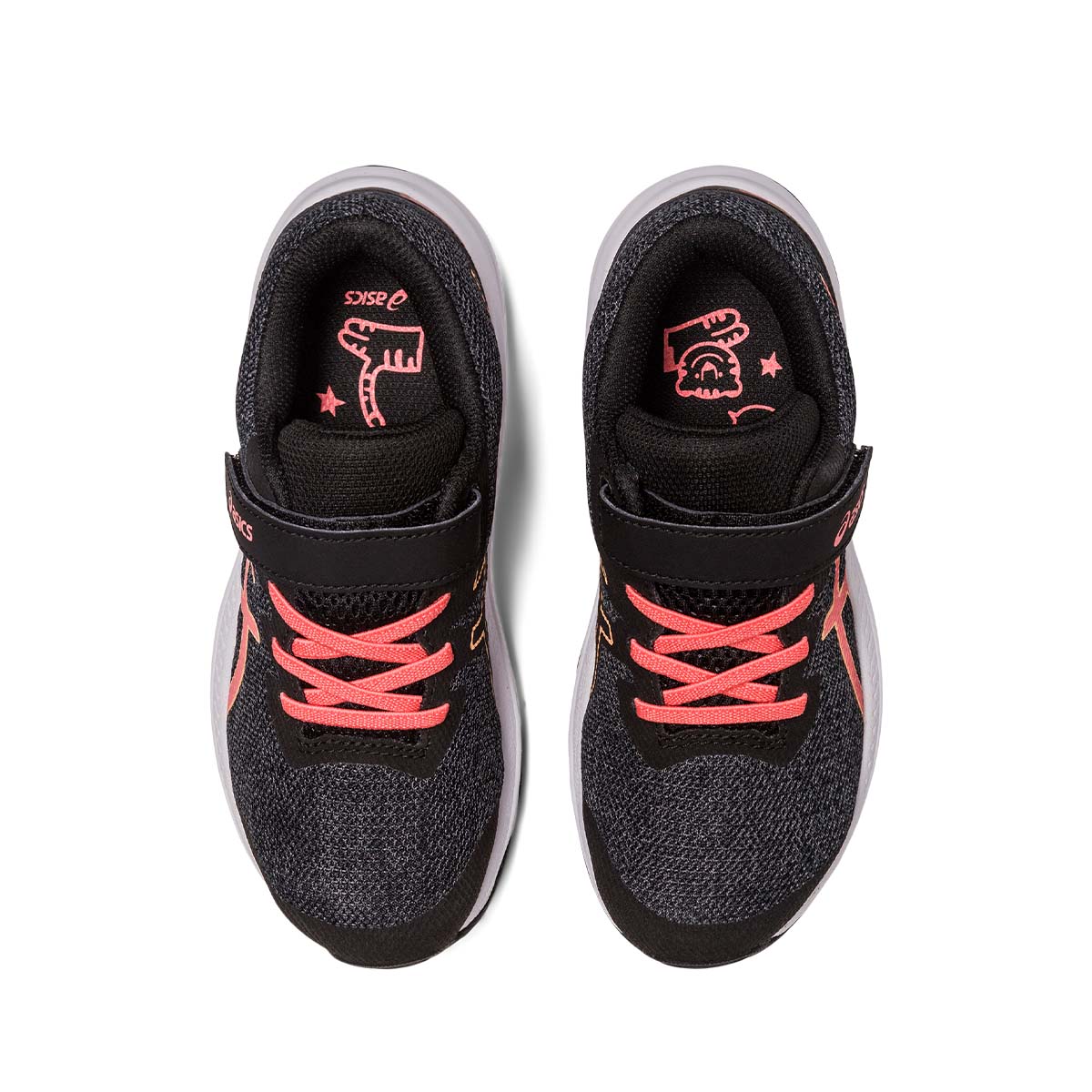 Asics GT 1000 11 PS Kids Black Papaya נעלי אסיקס ג'י טי לילדים