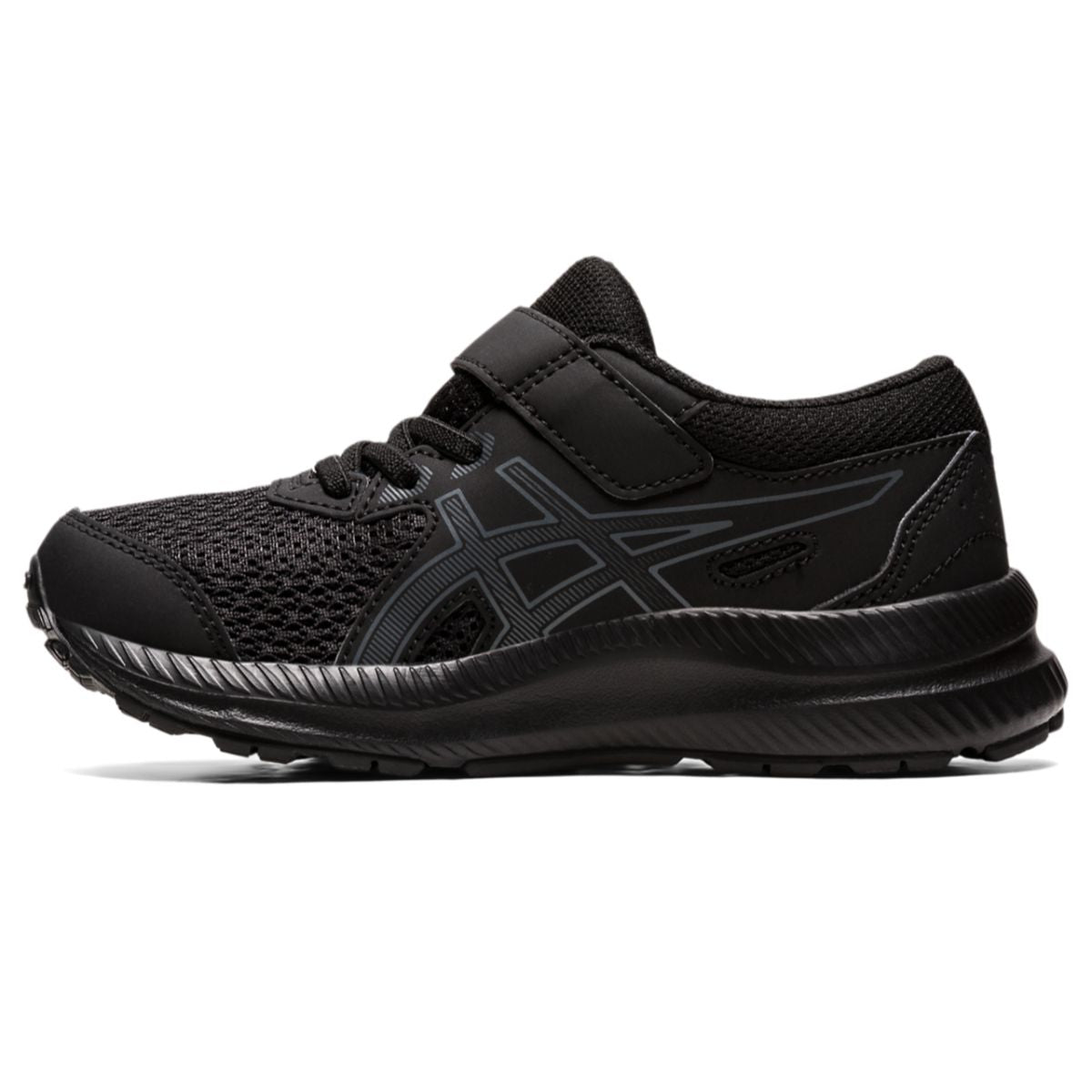 Asics Contend 8 PS Kids Black Carrier Grey נעלי אסיקס קונטנד ילדים