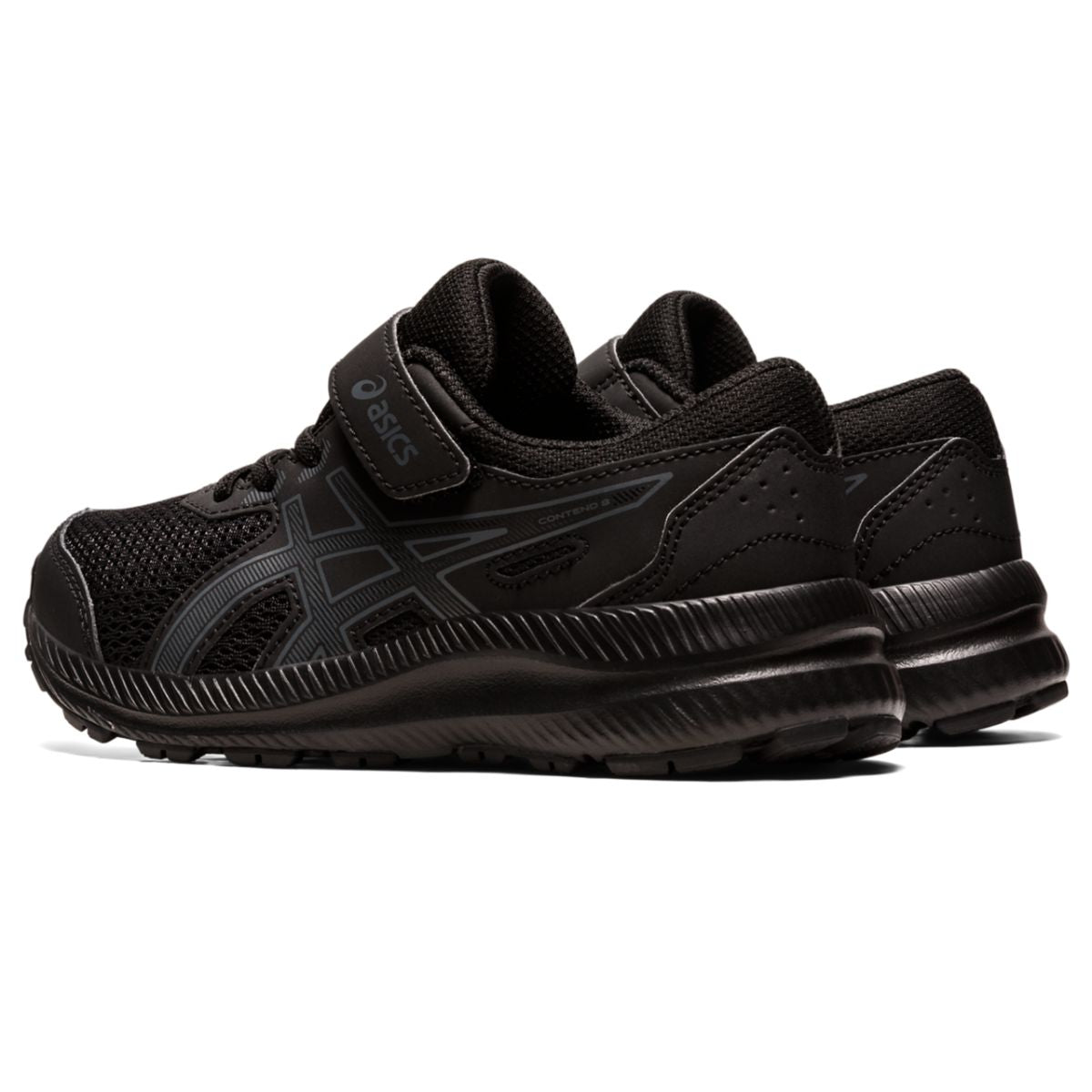 Asics Contend 8 PS Kids Black Carrier Grey נעלי אסיקס קונטנד ילדים