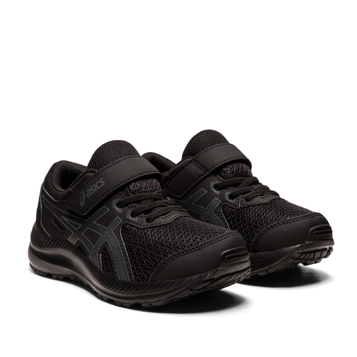 Asics Contend 8 PS Kids Black Carrier Grey נעלי אסיקס קונטנד ילדים