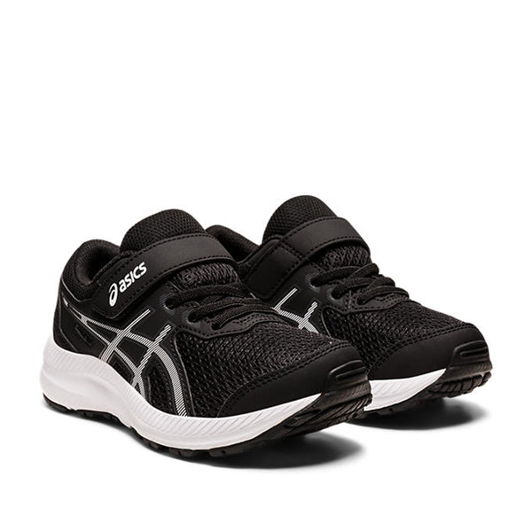 Asics Contend 8 PS Kids Black White נעלי אסיקס ילדים