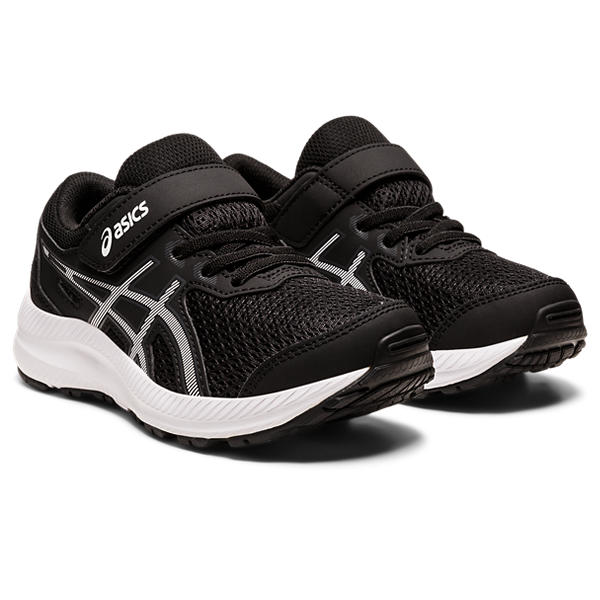 Asics Contend 8 PS Kids Black White נעלי אסיקס ילדים
