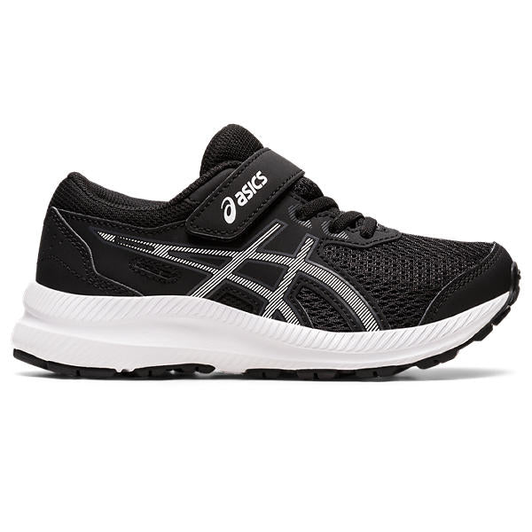 Asics Contend 8 PS Kids Black White נעלי אסיקס ילדים