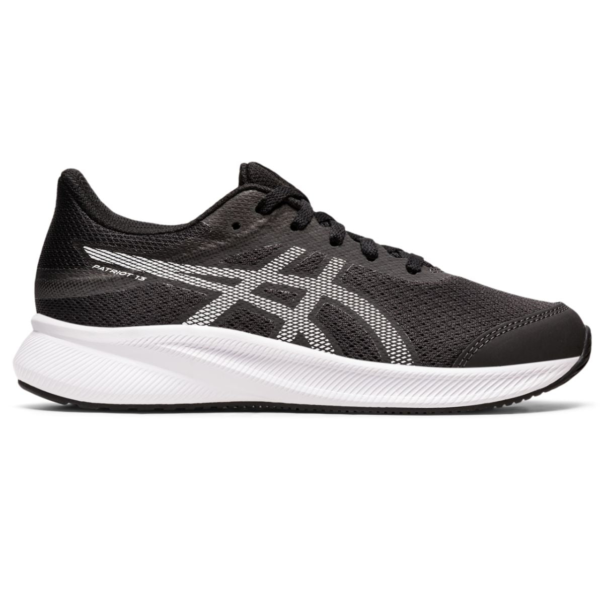 Asics Patriot 13 GS Kids Graphite Grey White נעלי אסיקס פטריוט ילדים