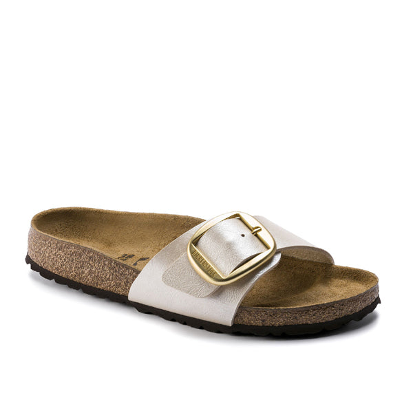בירקנשטוק כפכפי נשים מדריד אבזם פרל לבן Birkenstock Madrid Big Buckle Pearl White