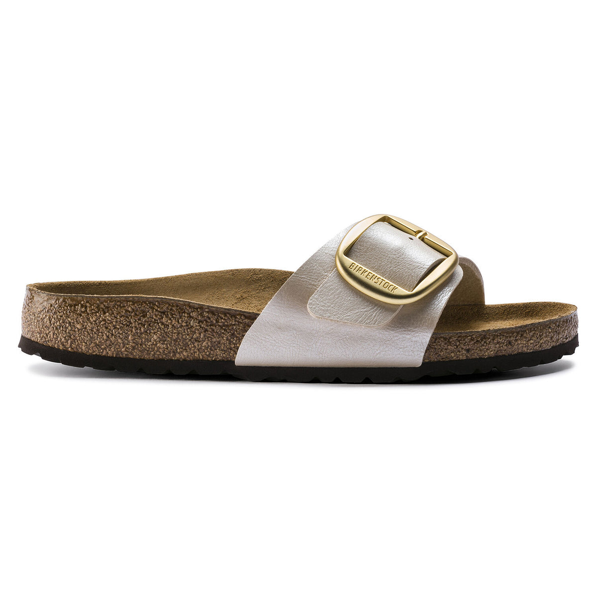 בירקנשטוק כפכפי נשים מדריד אבזם פרל לבן Birkenstock Madrid Big Buckle Pearl White (4520790589514)
