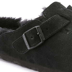 בירקנשטוק כפכפי נשים בוסטון פרווה Birkenstock Boston Fur Black