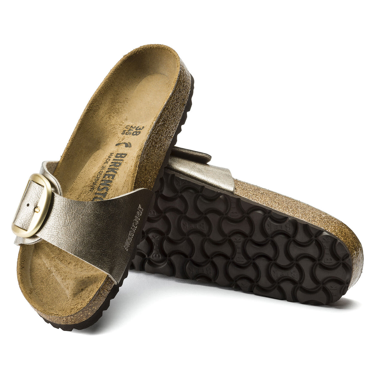 בירקנשטוק כפכפי נשים מדריד אבזם טיופ Birkenstock Madrid Big Buckle Graceful Taupe (4520790523978)