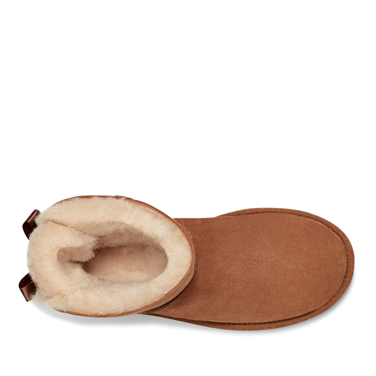 מגפי נשים מיני בלי בו חום UGG Mini Bailey Bow II Chestnut
